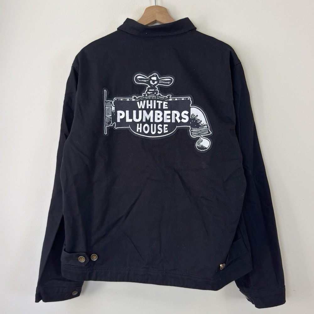 Jane Motorcycles White House Plumbers HBO Max CAST & CREW Zip Up Black Jacket L